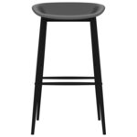 vidaXL Ensemble de bar 7 Pièces Blanc et gris