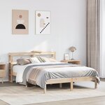 vidaXL Cadre de lit sans matelas 160x200 cm bois massif de pin