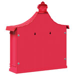 vidaXL Boîte aux lettres murale avec porte Rouge 40.5 x 15.5 x 44 cm
