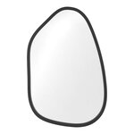 Miroir mural asymétrique 80 x 58 cm noir mat 03_0007902