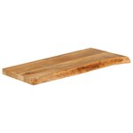 vidaXL Dessus de table à bord vivant 70x30x3 8 cm bois massif manguier