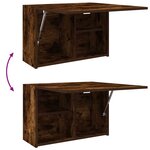vidaXL Armoire murale de bain chêne fumé 60x25x40 cm bois d'ingénierie