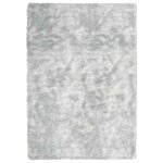 vidaXL Tapis shaggy à poils longs NAVARRA gris argenté 120x170 cm