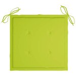 vidaXL Chaises de jardin avec coussins lot de 2 Acacia solide et acier