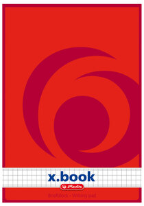 Lot de 10 blocs de papier à lettre x.book, A5, non perforés