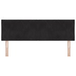 Cabeça de cama vidaXL Design Blocos Diamante Noir 140 cm Velours