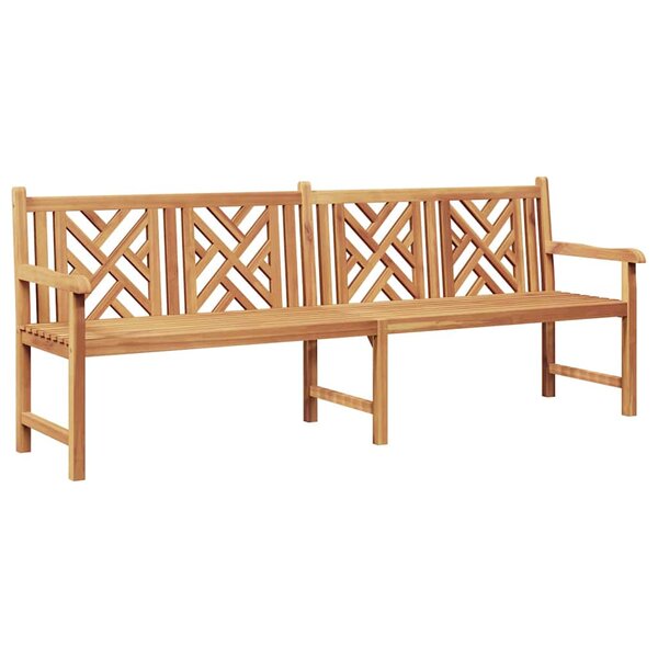 vidaXL Banc de jardin Marron 228 x 60 x 90 cm Bois de teck solide