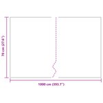 vidaXL Barrière de Racine Noir 0.7x10 m 1.5 mm HDPE