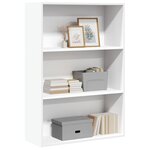 vidaXL Bibliothèque blanc 80x30x114 cm bois d'ingénierie