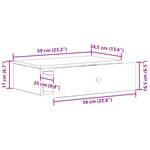 vidaXL Table d'appoint murale Gris béton 59 x 34 5 x 17 cm