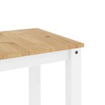 vidaXL Ensemble à manger Panama 5 Pièces blanc bois de pin massif