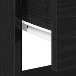 vidaXL Table de nuit Chêne noir 45 x 34 x 44 cm Bois d'ingénierie