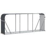 vidaXL Porte-bûches Anthracite 234 x 45 x 100 cm Acier galvanisé