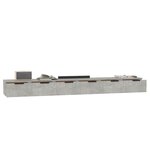 vidaXL Armoires murales 2 Pièces Gris béton 102x30x20cm Bois d'ingénierie