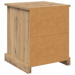 vidaXL Cabinet de chevet avec tiroir Chêne artisanal 39 x 39 x 47.5 cm