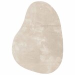 vidaXL Tapis de surface HUARTE Beige 120 x 170 cm Polyester