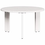 vidaXL Table basse 2 Pièces Blanc Bois de pin massif