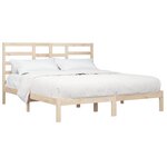 vidaXL Cadre de lit sans matelas bois massif 200x200 cm