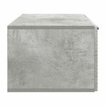 vidaXL Meuble TV mural Gris béton 59 5 x 41 x 30 cm Bois d'ingénierie
