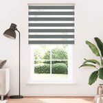 vidaXL Store zèbre gris foncé largeur du tissu 125 9 cm polyester