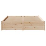 vidaXL Cadre de lit sans matelas 120x190 cm bois de pin massif
