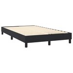 vidaXL Sommier à lattes de lit avec matelas et LED noir 120x210 cm velours