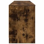 vidaXL Armoire de lit avec étagère 2 Pièces Chêne fumé 66 x 33 x 48 cm