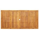 vidaXL Ensemble de Salle à Manger de Jardin 9 pièces Beige en Poly Rattan Acacia