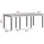vidaXL Ensemble de salle à manger pour jardin 7 Pièces Marron Rattan Polt