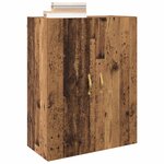 vidaXL Armoire Murale 2 Pièces Bois ancien 69 5 x 34 x 90 cm