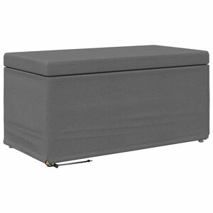vidaXL Tabouret Gris foncé 81 x 41 x 40 cm Tissu et bois stratifié
