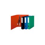 10 Classeurs rembordé PVC 4 anneaux en D en 3ème de couverture A4 maxi  couleur aléatoire EXACOMPTA