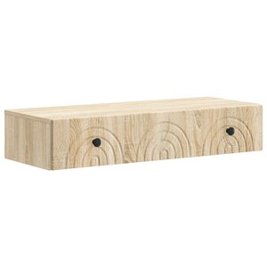 vidaXL Table d'appoint murale 87 5 x 34 5 x 17 cm Bois d'ingénierie