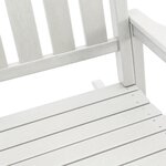 Chaises Berçantes vidaXL 2 Pièces Blanches 70x92x107.5 cm HDPE