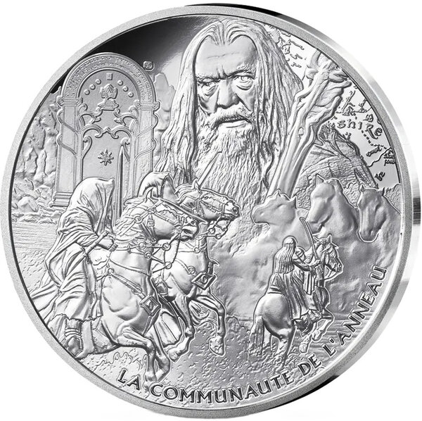 Monnaie FELLOWSHIP OF THE RING Lord of the Rings 25 Anniversaire Argent 10€ Euro France 2026 (PRÉCOMMANDE)