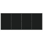 vidaXL Ensemble de Salle à Manger de Jardin 9 Pièces Noir Rattan PVC