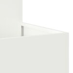 Jardinière vidaXL 80x80x48 cm Acier Blanc