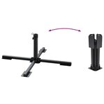 vidaXL Ensemble de bases de parasols de jardin 5 Pièces granit et acier