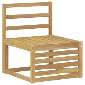 vidaXL Sofa de milieu extérieur Bois d'Acacia Massif Blanc