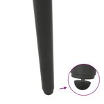 vidaXL Pieds de table basse coniques 4 pièces Anthracite 30-31 cm Acier