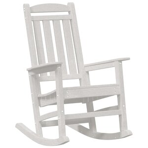 vidaXL Chaise Berçante de Jardin Blanc 70 x 92 x 108 cm Plastique
