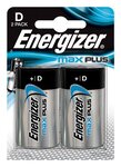 Blister de 2 Piles Alcaline Maxplus Mono / D / LR20 1 5V ENERGIZER