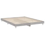 vidaXL Cadre de lit sans matelas sonoma gris 120x200cm bois ingénierie