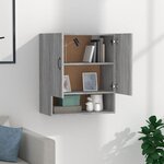 vidaXL Armoire murale Sonoma gris 60x31x70 cm Bois d'ingénierie