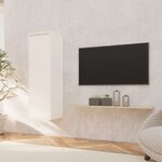 vidaXL Armoire murale Blanc 30x30x100 cm Bois de pin massif