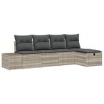 vidaXL Ensemble de Canapés avec coussin 6 Pièces polyrotin