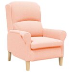 vidaXL fauteuil Rose 76 x 94 x 102 cm Tissu en Sherpa doux