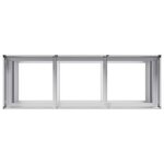 vidaXL Jardinière 120x40x80 cm acier galvanisé