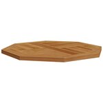 vidaXL Dessus de table 60x60x2 5 cm octogonal bois de teck massif