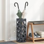 vidaXL Porte-parapluie Anthracite Métal Moyen Durable Porte-parapluies